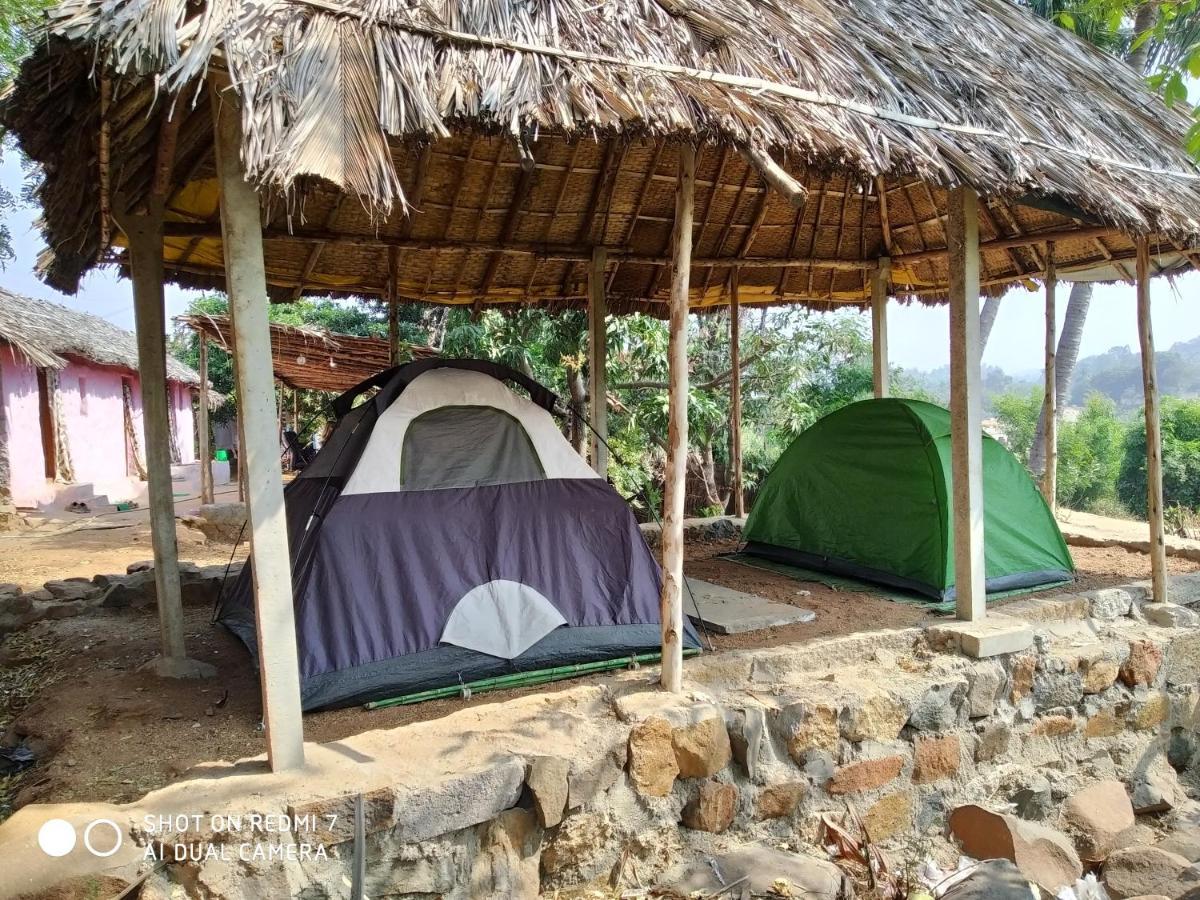 ホテルDrunken Monkey Camping Site ハンピ エクステリア 写真